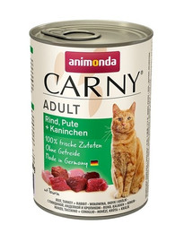 ANIMONDA Carny adult Rind, Pute + Kaninchen 400 g