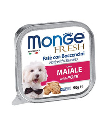 MONGE Fresh Dog Pastete mit Schweinefleisch 100 g