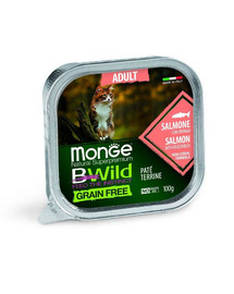 MONGE BWild Cat Adult Pastete mit Lachs 100 g