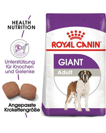 ROYAL CANIN GIANT Adult Trockenfutter für sehr große Hunde 30 kg (2 x 15kg)