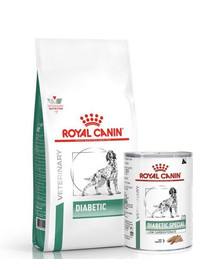 ROYAL CANIN Vet Dog Diabetic 12 kg + 12 x Diabetic 410g