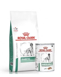 ROYAL CANIN Vet Dog Diabetic 12 kg + 12 x Diabetic 410g