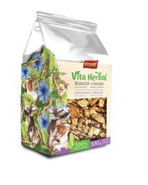 VITAPOL Vita Herbal Zichorienwurzel für Nagetiere und Kaninchen 100 g