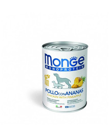 MONGE Dog Fruit Monoprotein Huhn mit Ananas 400 g