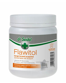 DR SEIDEL Flawitol Vitamine für große Rassen Welpen 400 g Pulver