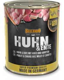BELCANDO HUHN & ENTE MIT HIRSE & KAROTTEN 800 g