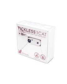 TICKLESS Mini Cat Ultraschallgerät zur Fernhaltung von Zecken & Flöhe Weiss