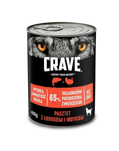 CRAVE mit Lachs und Truthahn 24 x 400g