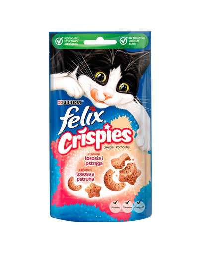 FELIX Crispies mit Lachs- & Forellengeschmack 8x45 g