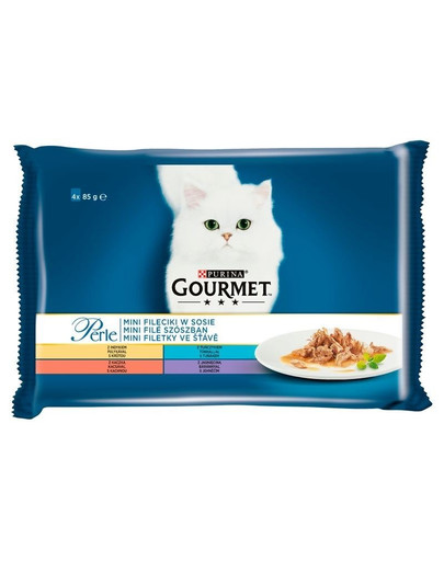 GOURMET Mini Filets in Sauce 4x85g Nassfutter für Katzen