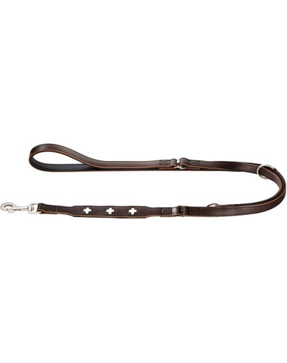 HUNTER Schweizer Leder Trainingsleine 1,3cm/2m braun