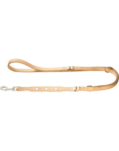HUNTER Schweizer Leder Trainingsleine 1,8cm/2m beige