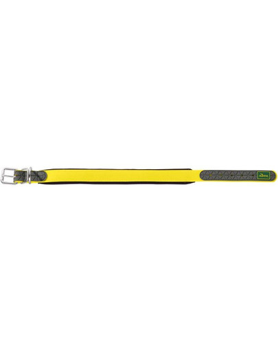 HUNTER Convenience Comfort Hundehalsband Größe S-M (45) 32-40/2cm gelb neon