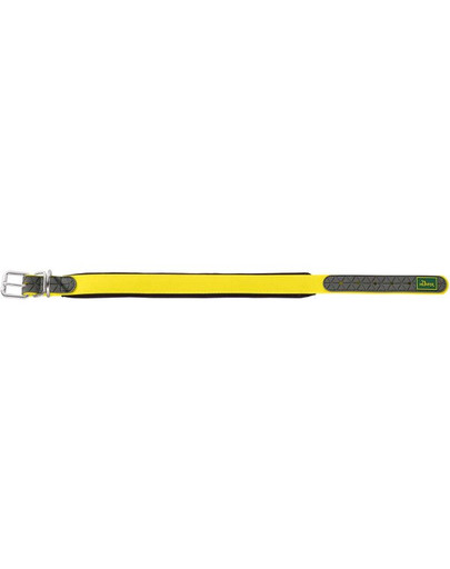HUNTER Convenience Comfort Hundehalsband Größe M-L (55) 42-50/2,5cm gelb neon