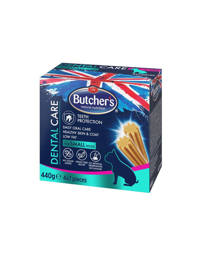 BUTCHER'S Dental Care for Small Dogs 4x110g denstist Leckerlis für kleine Hunderassen