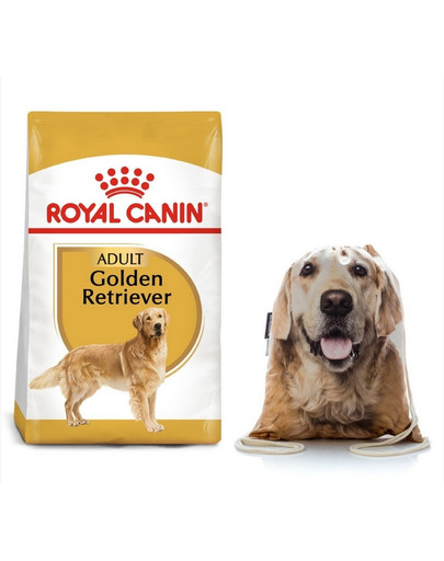 ROYAL CANIN Golden Retriever Adult Hundefutter trocken 12 kg + Sportbeutel
