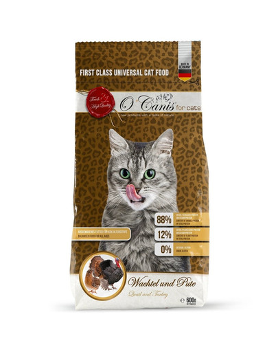 O´Canis for Cats Wachtel und Pute 600 g