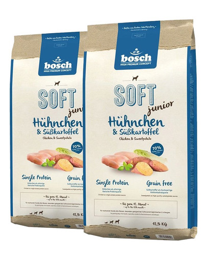 BOSCH Soft Junior Hühnchen & Süßkartoffel 25 kg (2 x 12,5 kg)