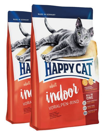 HAPPY CAT Indoor Voralpen-Rind 20 kg (2 x 10 kg)