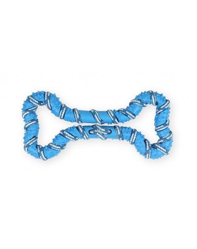 PET NOVA DOG LIFE STYLE Kauspielzeug Seil Knochen Minze Aroma 20cm Blau