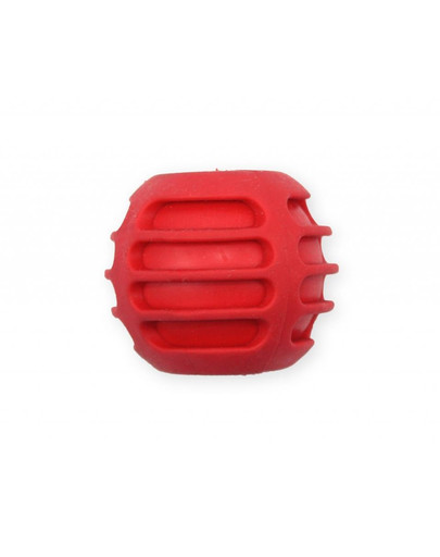 PET NOVA DOG LIFE STYLE Kauspielzeug Leckerlieball Rindfleisch Geschmack 6cm rot