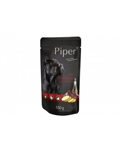 DOLINA NOTECI PIPER mit Rinderleber und Kartoffeln 150 g Nassfutter für ausgewachsene Hunde
