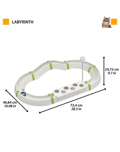 FERPLAST Labyrinth Lustiges Spiel für Katzen