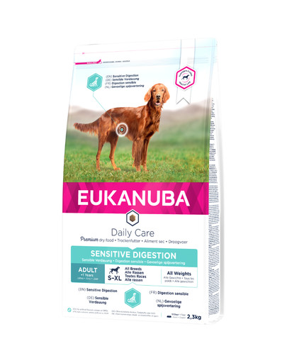 EUKANUBA Daily Care Sensitive Digestion Chicken Trockenfutter für ausgewachsene Hunde mit sensibler Verdauung 2.3 kg