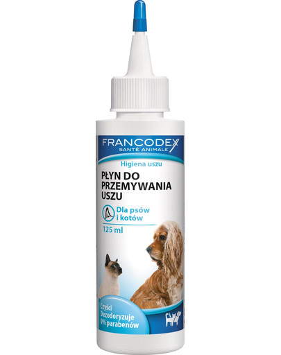 FRANCODEX Ohrreiniger für Hunde und Katzen 125 ml