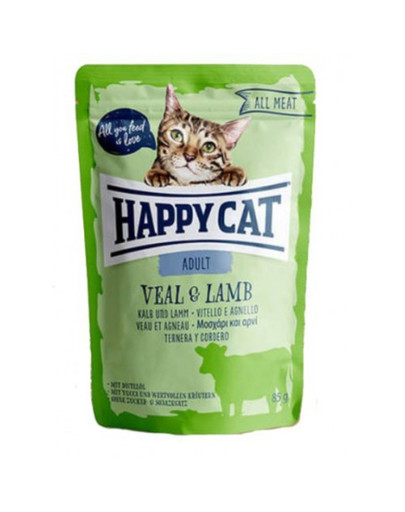 HAPPY CAT All Meat Adult Veal & Lamb (Kalb & Lamm)