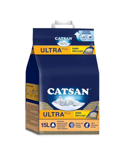 CATSAN Ultra Plus 15l Ergiebige Klumpstreu