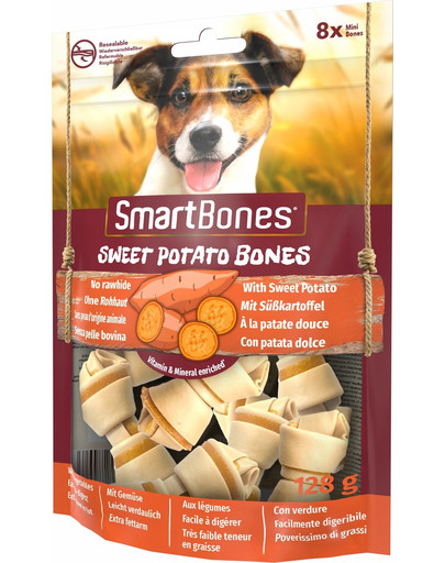 SmartBones Sweet Potato Kauknochen Mini 8 Stück