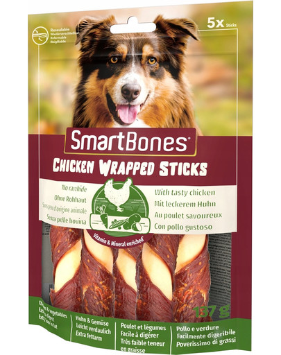 SmartBones Chicken Wrap Sticks mittel 5 Stk