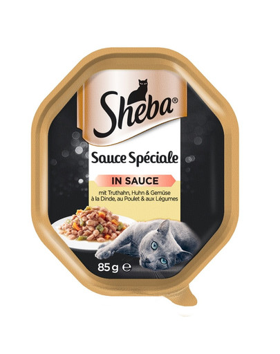 SHEBA Selection in Sauce Truthahn, Huhn & Gemüse 85gx22