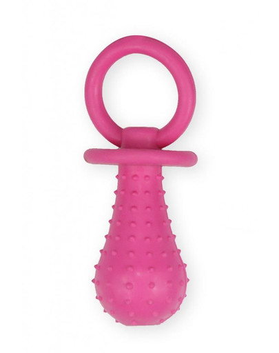 PET NOVA DOG LIFE STYLE Kauspielzeug GumiSchnuller mit Glocke Minze Aroma 14cm Rosa