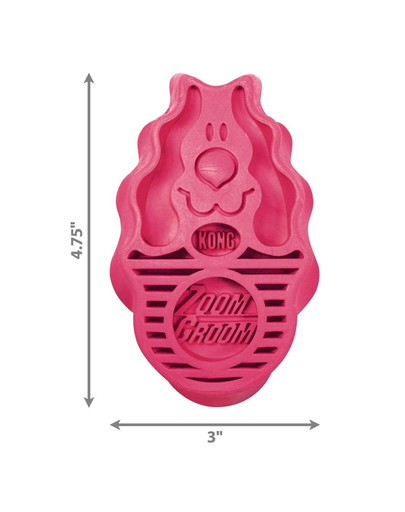 KONG ZoomGroom Raspberry L