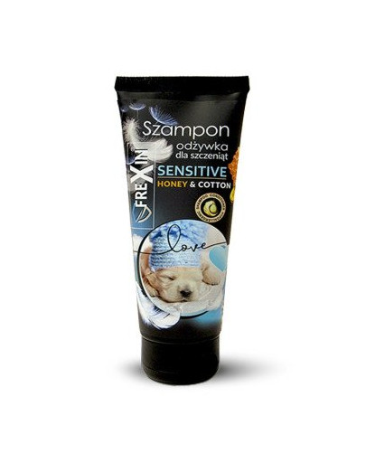 FREXIN Sensitive Welpen-Shampoo und -Spülung Honig & Baumwolle 220 g