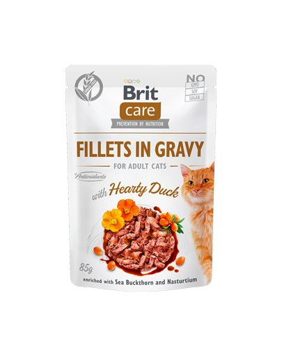 BRIT Care Fillets in gravy Hearty Duck 24 x 85 g