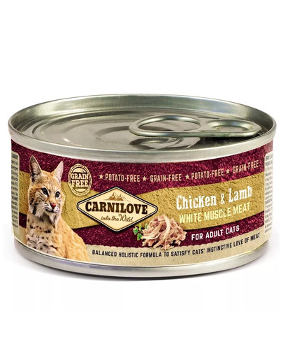 CARNILOVE Cat chicken & lamb 12 x 100 g