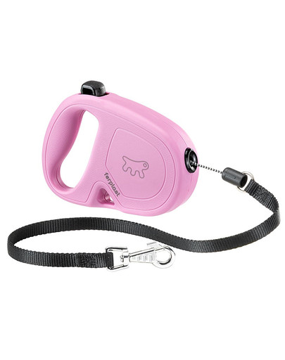 FERPLAST Flippy One rollleine Flippy One 14,7 cm 4,5 Meter Nylon rosa
