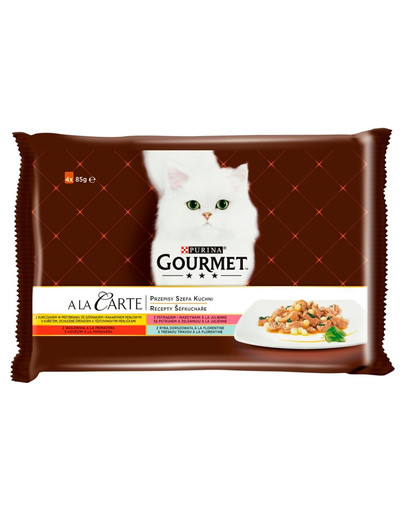 GOURMET a La Carte chef's recipe collection 4x85g nasses Katzenfutter