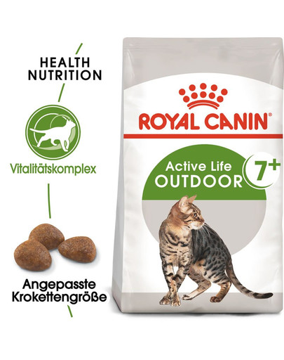 ROYAL CANIN OUTDOOR 7+ Katzenfutter trocken für ältere Freigänger 10 kg (5 x 2 kg)
