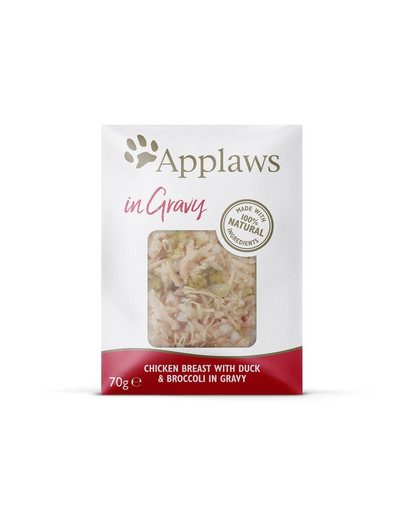 APPLAWS Pouch Chicken Breast with Duck and Broccoli 70 g