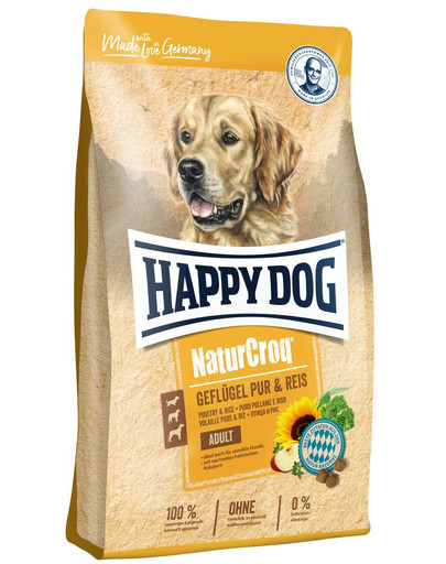HAPPY DOG NaturCroq Geflügel Pur & Reis 15 kg