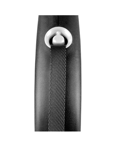 FLEXI Automatikleine Black Design S Gurt 5 m schwarz