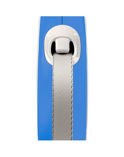 FLEXI New Comfort L Gurt Roll-Leine 8 m Blau