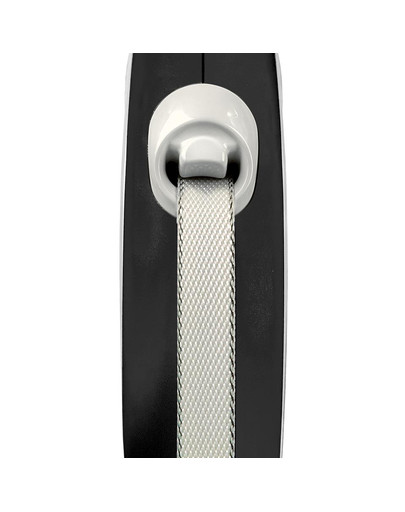 FLEXI New Comfort S Gurtleine 5 m Schwarz