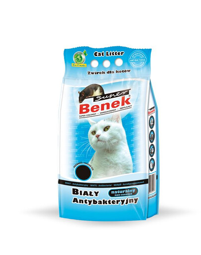 BENEK Super Katzenstreu weiß antibakteriell 5 l x 2 (10 l)
