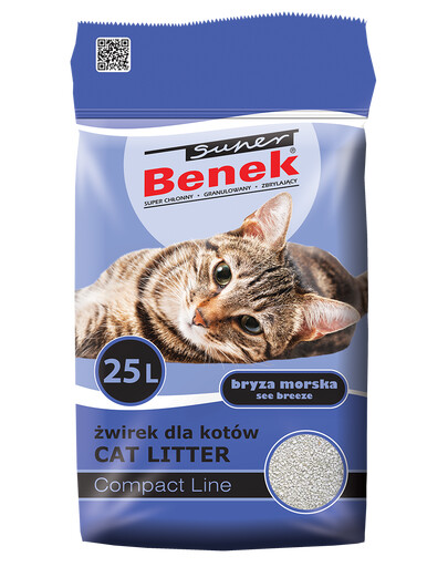 BENEK Super Compact Seebrise Katzenstreu 25 l x 2 (50 l)