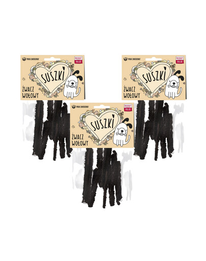 PAKA ZWIERZAKA Rinderpansen für Hunde 3 x 100 g